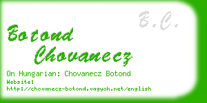 botond chovanecz business card